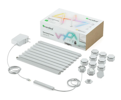 Inteligentna lampa Nanoleaf Lines 60 degrees Starter Kit (9 sztuk, 1 kontroler)